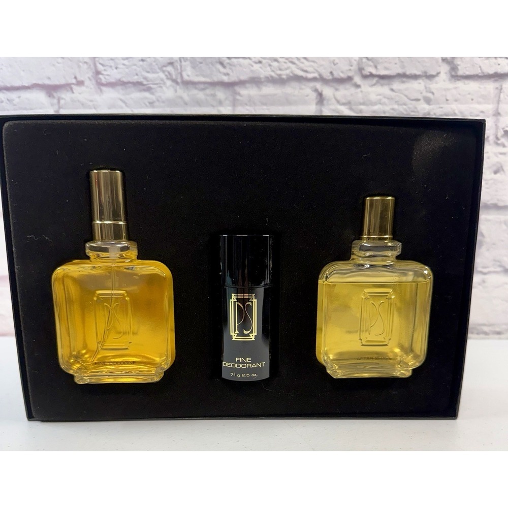 Vintage PAUL SEBASTIAN PS 3 Piece Gift Men Cologne Spray After Shave Deodorant